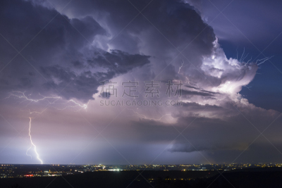 宏伟,风景,天空,暴风雨,气候,夜晚,夏天,气候与心情,电源,雨