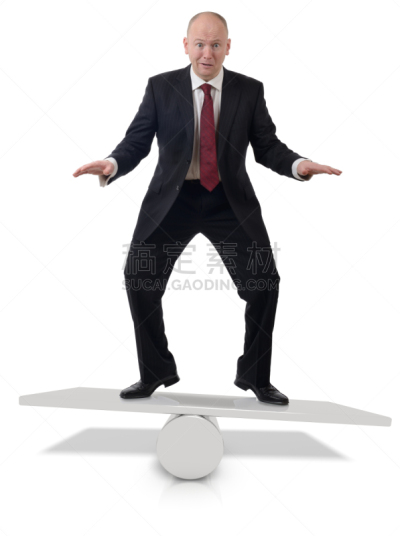商务,平衡,跷跷板,垂直画幅,合成图像,风险,户外,男商人,男性,充满的