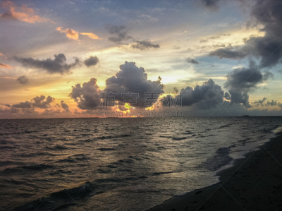 古巴,海滩,维拉德罗海滩,天空,水平画幅,无人,夏天,户外,太阳,海洋