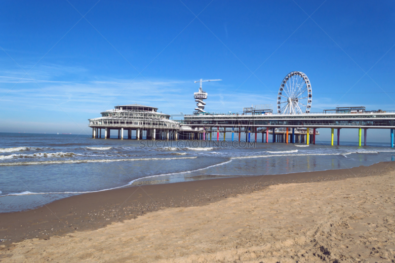 都市风景,码头,斯海弗宁恩,海滩,白昼,十月,特拉华,晴朗,国际著名景点,部分