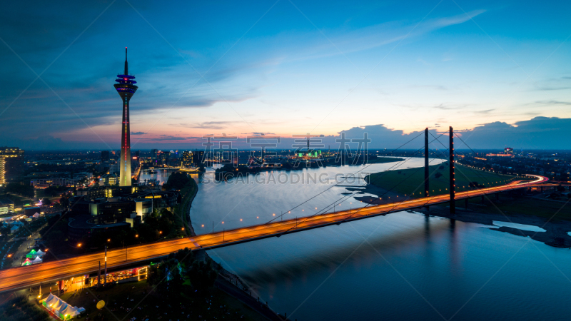 The media harbour in Düsseldorf, Germany