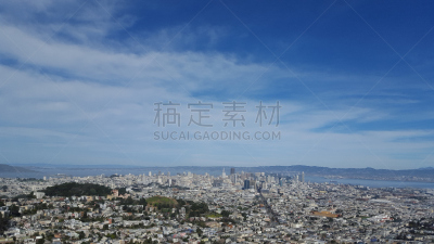 旧金山,恶魔岛,柯伊特塔,水平画幅,山,户外,阿拉莫广场,都市风景,国际著名景点