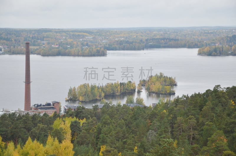 了望塔,秋天,摄像机拍摄角度,自然美,天空,水平画幅,无人,户外,居住区