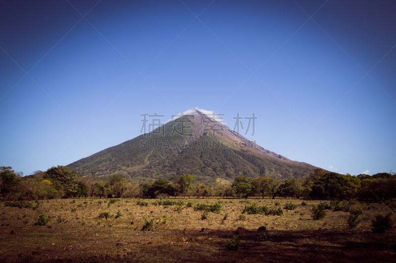 岛,火山,康塞普西翁,尼加拉瓜,看风景,自然,湖岸,水平画幅,山,地质学
