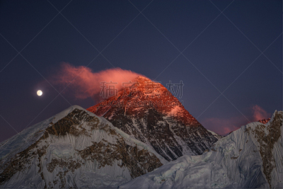 珠穆朗玛峰,顶部,山,地球,khumbu glacier,努子峰,冰瀑,坤布,昆布地区,天空
