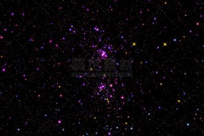 星星,色彩鲜艳,黑色背景,分离着色,球状星团,猎户座大星云,环状天河,螺旋星系,昴宿星团,科学探索