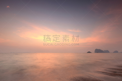 最后,天空,水平画幅,橙色,无人,安达曼海,蓝塔岛,户外,海洋,红色
