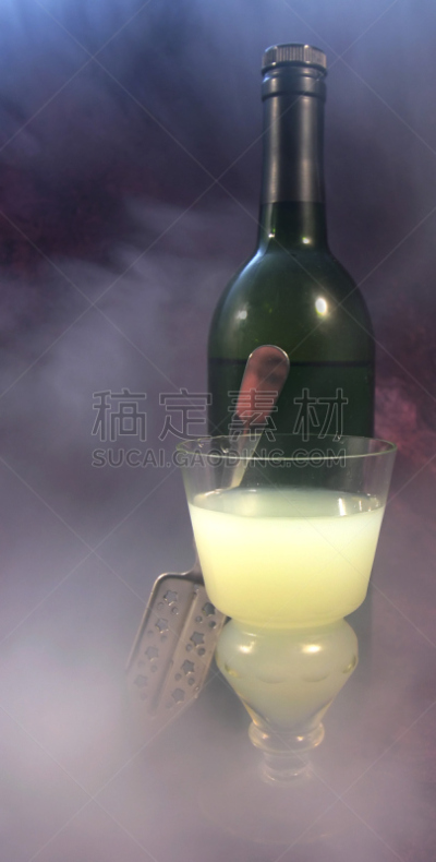 苦艾酒,垂直画幅,美,艺术模特,19世纪风格,美人,传统,玻璃,禁止的,含酒精饮料