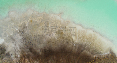 地形,航拍视角,水,水平画幅,沙子,能源,焦油,月亮,矿坑,户外