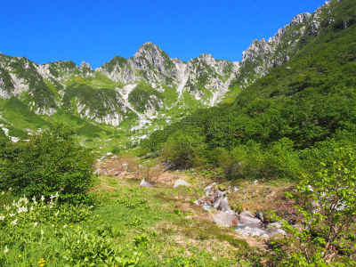 长野县,山,日本,长野县驹根市,甲斐驹岳山,日本阿尔卑斯山脉,美,里山,水平画幅
