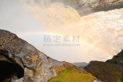 壶口瀑布,陕西省,中国,彩虹,黄河,山西省,著名自然景观,中国东北部,沟壑,水平画幅