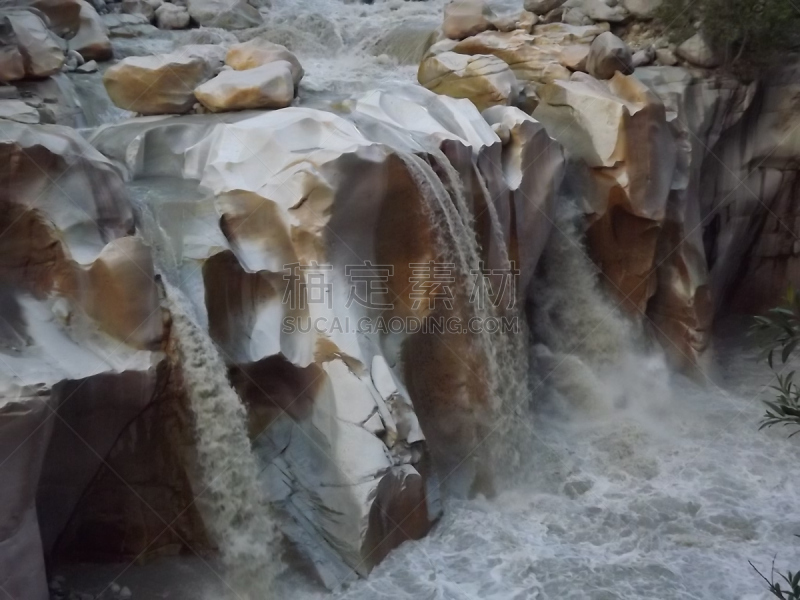 瀑布,gangotri glacier,恒河,水平画幅,无人,乌塔兰恰尔邦,亚洲,喜马拉雅山脉,户外,印度次大陆