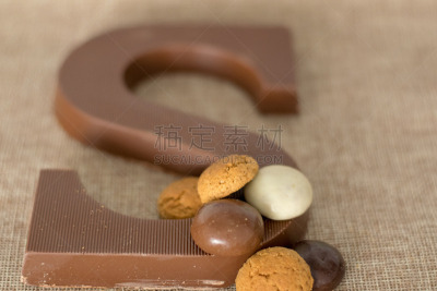 信函,十二月,暗色,背景分离,字母,巧克力涂层,饮食,食品,图像,胡椒坚果