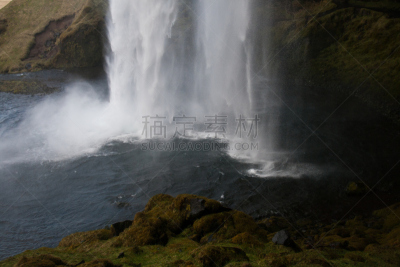 Seljalandsfoss Waterfall,水,水平画幅,瀑布,无人,户外,冰岛国,摄影,喷