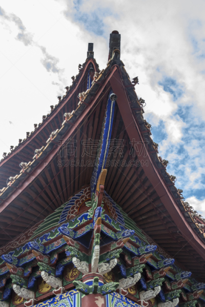 过去,建筑,中国,西双版纳,云南省,垂直画幅,户外,屋顶,乡村,建筑外部