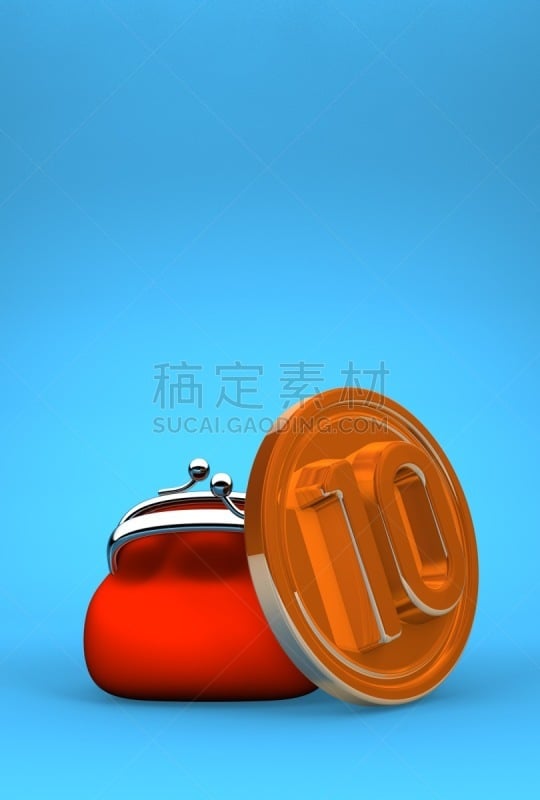 零钱包,留白,青绿色,吝啬的,商务,垂直画幅,税,图像,金融和经济,商业金融和工业