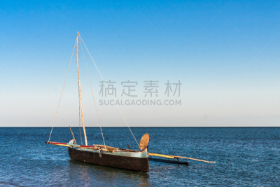 传统,马达加斯加,渔船,水,天空,沙子,沙洲,曙暮光,夏天,异国情调