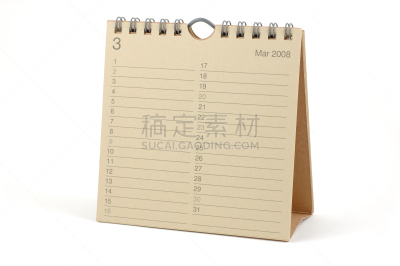 2008,日历,新的,水平画幅,无人,历日,周末活动,时间,书页,特写
