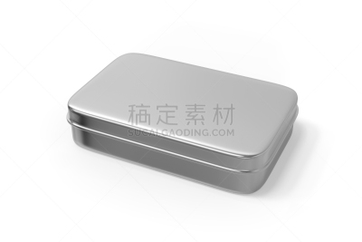 盒子,金属,白色背景,分离着色,油漆罐,铝,长方形,干的,模板,白色