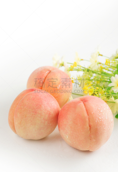 桃,蜂蜜,垂直画幅,水果,无人,无锡,白色背景,背景分离,甜食,白色