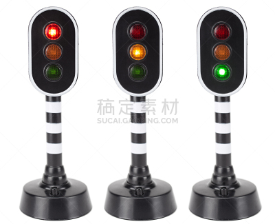 红绿灯,红灯,道路信号灯,玩具,白色背景,交通标志,路,杆,概念和主题,背景分离