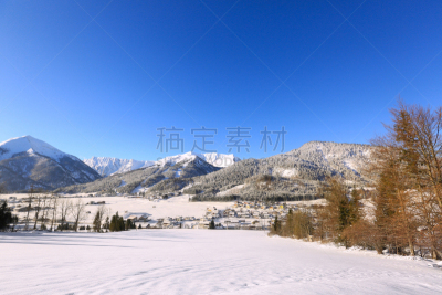 雪,奥地利,冬天,阿尔卑斯山脉,乡村,欧洲,上阿迪杰,水,天空,美
