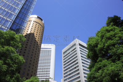 梅田,大阪府,天空,水平画幅,无人,大阪市,日本,近畿区域,城市,北库