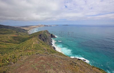 cape reinga,看风景,水,天空,美,水平画幅,云,无人,户外,海滩