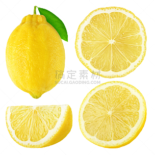 柠檬,水果,分离着色,无人,生食,特写,部分,白色,剪贴路径,清新