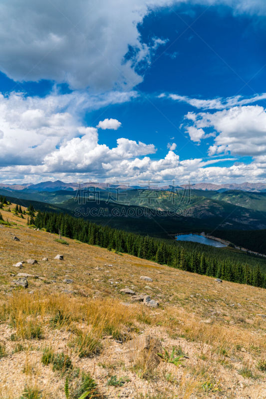 科罗拉多州,埃文斯山荒野地,洛矶山脉,自然,垂直画幅,风景,云,图像,美国,自然美