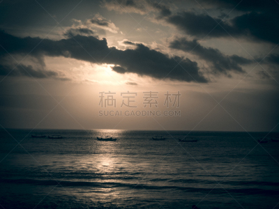 库塔海滩,印度尼西亚,巴厘岛,云景,曙暮光,热带气候,云,黄昏,自然美,巴厘北部