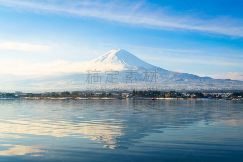 河口湖,富士山,看风景,富士河口湖,自然,天空,旅游目的地,水平画幅,雪,无人