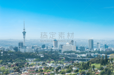 奥克兰,城市天际线,waitemata harbour,水平画幅,建筑,无人,建筑外部,户外,城市,海洋