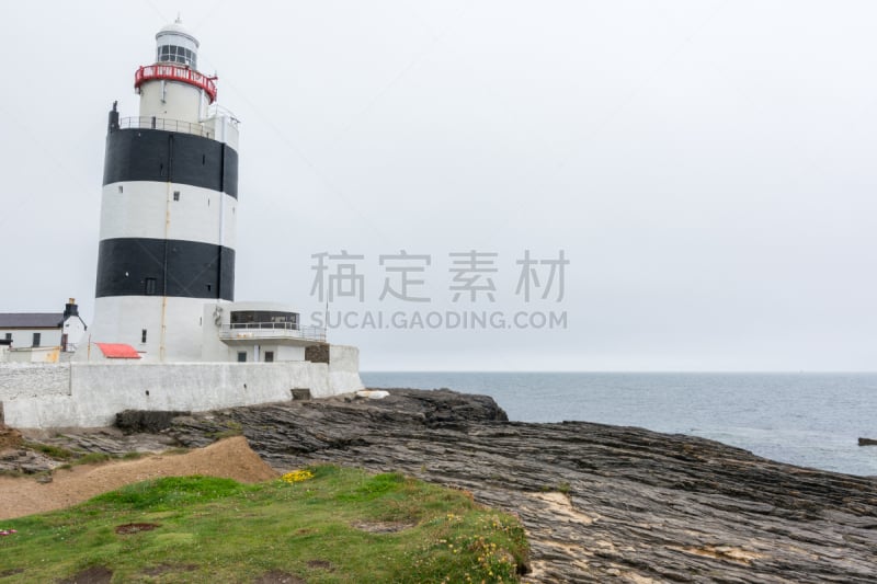 地形,爱尔兰共和国,胡克角灯塔,水平画幅,古老的,大西洋,海岸地形,户外,灯塔楼,著名景点