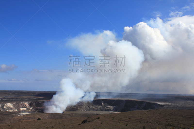 夏威夷大岛,火山,哈雷马坞火山口,桃金娘花树,希洛,几劳亚活火山,硫磺,风管,国内著名景点,热