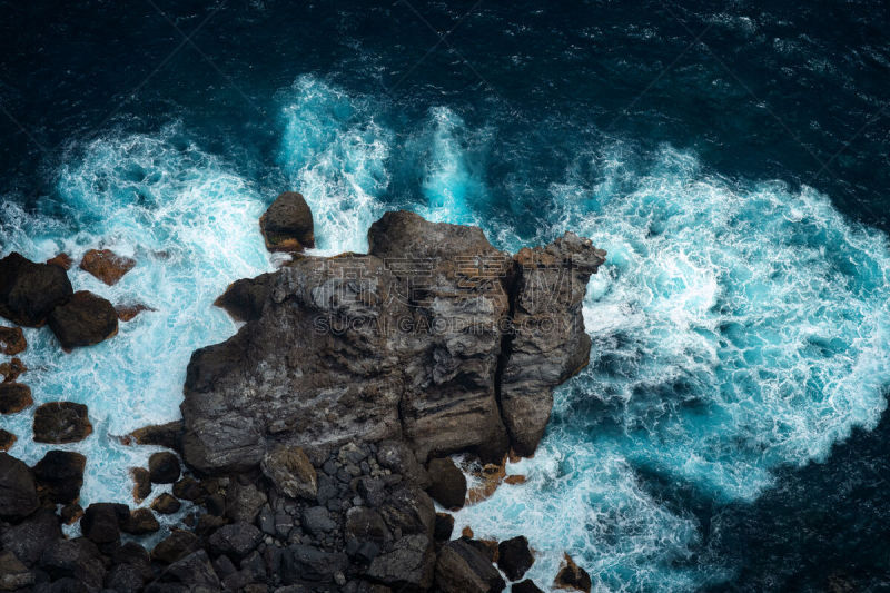 波浪,旅游目的地,水平画幅,无人,火山地形,户外,航拍视角,海洋,西班牙,特内里费岛