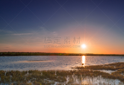 黄昏,水,天空,美,停泊的,旷野,摩尔人风格,康沃尔,水平画幅,云