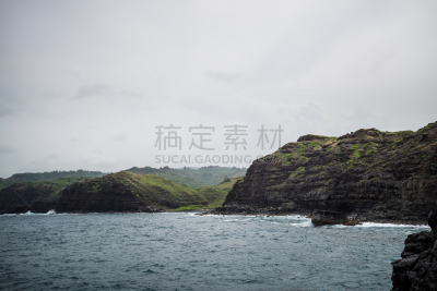 夏威夷大岛,毛伊岛,北部岸,水,天空,美,水平画幅,沙子,捕鲸镇