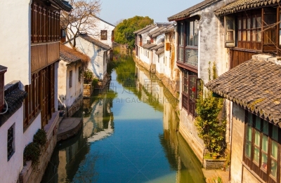 周庄,风景,古城,江苏省,水平画幅,无人,乡村,古老的,昆山,户外