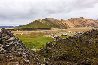 兰德玛纳,冰岛国,自然保护区,动物心脏,国内著名景点,橙色,雪,小路,河流,背景
