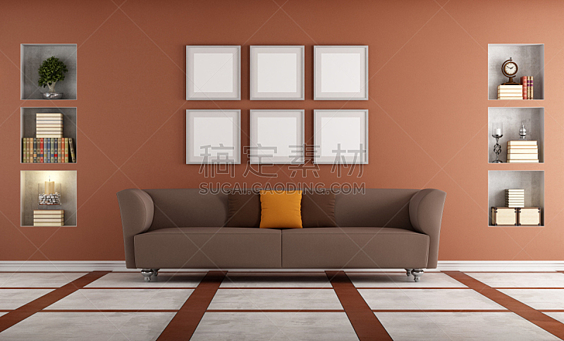 沙发,室内,极简构图,高雅,小生镜,留白,边框,水平画幅,墙,无人