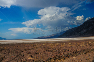 恶水盆地,居住区,天空,沙子,夏天,都市风景,水槽,风景,热,岩石