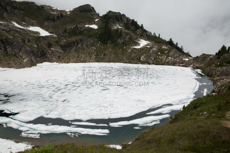 湖,云母片岩,冰河峰荒野地,太平洋鸟冠小径,自然,水平画幅,地形,户外,徒步旅行,运动