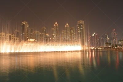 迪拜购物中心,喷泉,迪拜的喷泉,国际著名景点,无人,华贵,迪拜,2015年,图像,节日