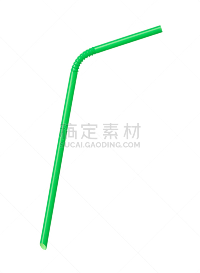 吸管,白色背景,弯的,绿色,厨房器具,一个物体,垂直画幅,饮食,塑胶,弹性
