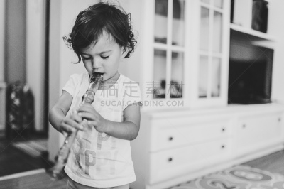 可爱的,玩具,小的,儿童,进行中,排箫,婴儿,女孩,幼儿,住宅房间