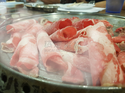 格子烤肉,猪肉,煎鸡肉,日本人,白色,晚餐,清新,自助餐,成一排,非都市风光