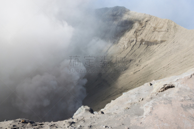 婆罗摩火山,山,火山,泗水,滕格尔火山,bromo-tengger-semeru national park,东爪哇,火山喷口,水平画幅,火山地形