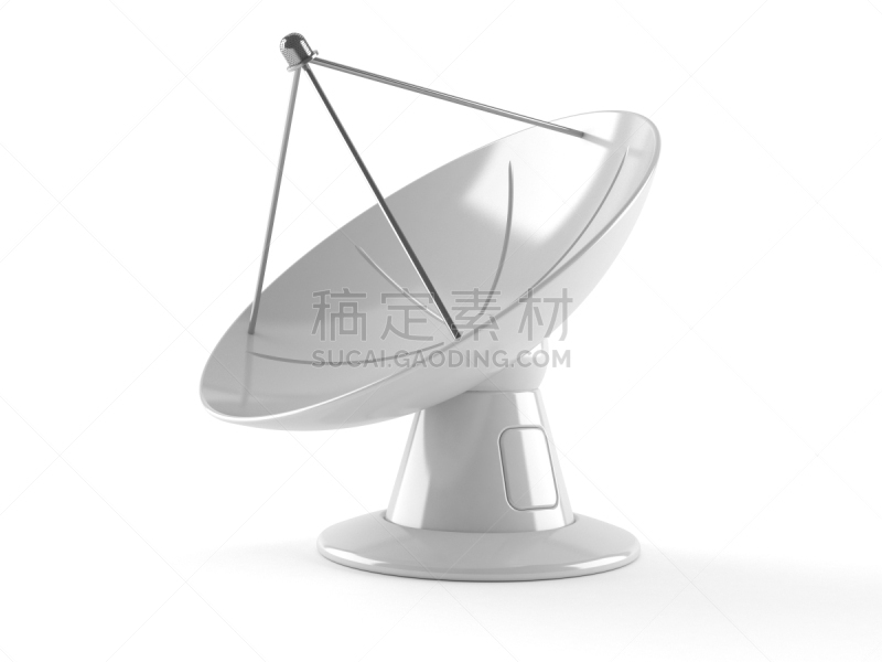 卫星天线,雷达,车站,三维图形,天线,白色背景,数据,背景分离,概念,沟通