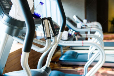 Sports equipments in modern gym